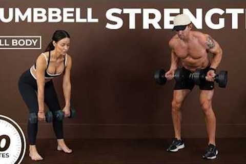 30 Min Full Body Strength Training at Home with Dumbbells