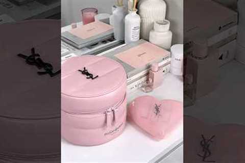 New @YSLBeautyOfficial candy glaze &amp; that vanity case!!!🩰☁️🏹 #makeup #sephora #preppy #pretty