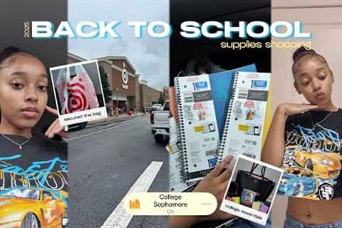 Back To School Supplies Shopping + Haul 2025| College Essentials !! 