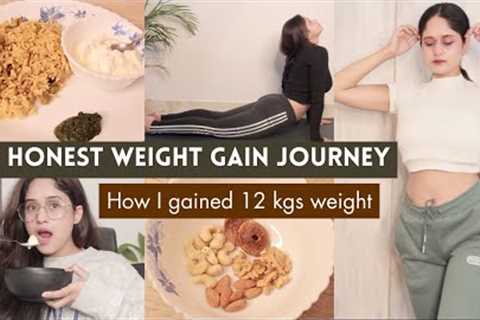 My Full Weight Gain Journey 🥗 Diet Plan &amp; Exercises 💪Gain weight in a healthy way |Anukriti..