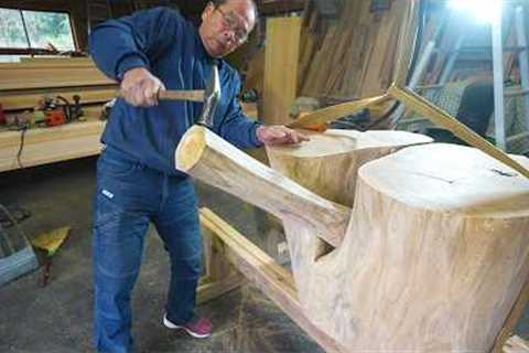 Building an Outrageous Giant Glass Table Fueled by Soul | Carpenter’s DIY