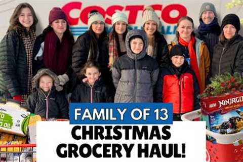 Massive $2,222 Christmas Grocery Haul & Last-Minute Gift Shopping | Family of 13