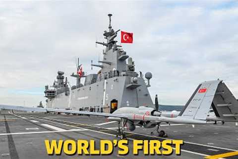 Turkey Makes History: Bayraktar TB-3 Becomes World’s First Ship-Based UAV | TCG Anadolu