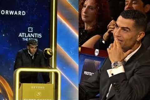 Cristiano Ronaldo Reaction to Lamine Yamal After His Speech at Globe Soccer Awards 