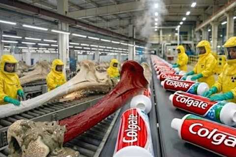 Inside the Toothpaste Factory — From Animal Bones to Toothpaste | Full Process