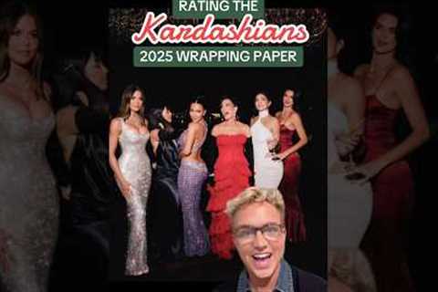 The Kardashian’s 2025 wrapping paper! #thekardashians #kardashians #shorts