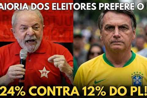 DATAFOLHA: PT é o Partido Mais Querido Dos Eleitores, 24% Contra Míseros 12% do PL