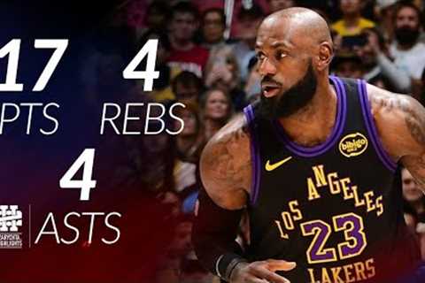 LeBron James 17 pts 4 rebs 4 asts vs Pistons 25/26 season