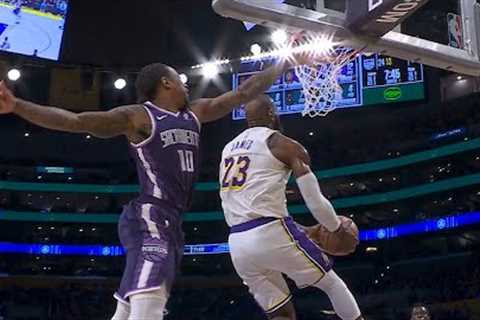 LeBron James Turns Back the CLOCK with a Reverse Dunk 😳