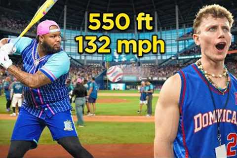 How Far Can MLB Stars Hit Balls w/ Metal Bats?