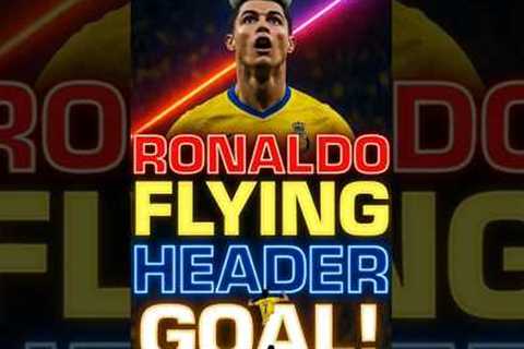 Cristiano Ronaldo INSANE Header Goal 🤯 | Al Nassr Powerful Jump &amp; Flying Header ⚽🔥