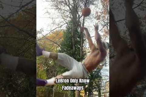 LeBron Only Know Fadeaways 😭💯 #nba #basketball #dunk #funny #btfo