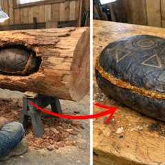 [Full Story] Wood Sculptor Found Leather Pouch in Log, Opened It and Began to Cry!