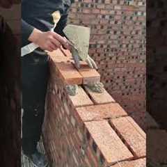 Learn how to lay bricks #construction #satisfying #feed #building #brick