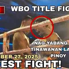 LATEST FIGHT! December 27, 2025 l Jeo Santisima vs. Angelo Pena WBO Inter-Continental