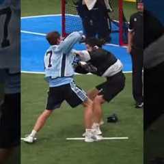 FIGHT, FIGHT, FIGHT! 👊🚨 #lacrosse #blowup #lax #viral #trending #smooth #fight #ouch (@laxfarmer)