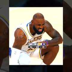 LeBron's body is giving up 🥀😣