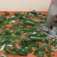 Pour Cement into Glass Bottle And Magic Happens 😱 Every house needs this and no one does it