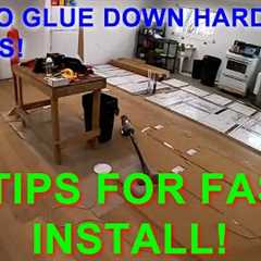 How to install glue down hardwood floor - 5 TIPS for FAST install!