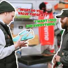 NONSTOP CLOSET HEAT WALKING IN THE SHOP! INSANE SNEAKER DEALS AND HE BOUGHT US LUNCH!! TSKTVEP41