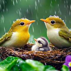 🌧️ Piano Music with Calming Rain and Birds ~ 100% Reduce Stress, and Calm Your Mind Naturally 🍃💖