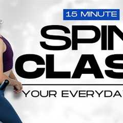 DAILY DOZEN // 15 Minute Spin Class • HIIT Cycling Workout for Every Day