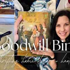 GOODWILL BINS HOME DÉCOR THRIFT WITH ME 2026 | Shop with Me + Thrift Haul
