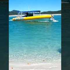 Blink and We’re Gone! Speedboat Beach Pickup  #fun #boat #travel #funfilled