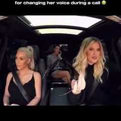 Kourtney changes her voice during a phone call #kuwtk #kourtneykardashian #kardashians