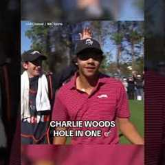 Charlie Woods 1st Hole-In-One 🚀⛳