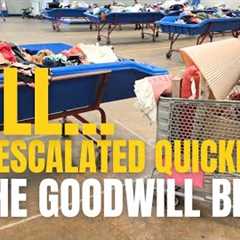 well that escalated quickly at Goodwill Outlet bin • Thrift with me • secondhand resale & home..