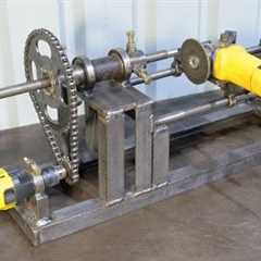 How To Make Homemade Lathe Machine Using Drill & Angle Grinder | Diy Metal Lathe Machine | DIY