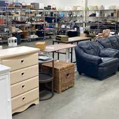 GOODWILL SHOP WITH ME FURNITURE SOFA ARMCHAIRS HOME DECOR KITCHENWARE SHOPPING STORE WALK THROUGH