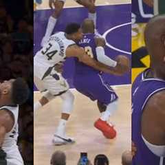 Giannis STOPS LeBron James TWICE in clutch with block and steal to win vs Lakers