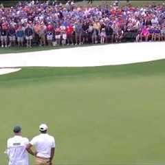 Tiger Woods AMAZING putt on the 9th at the 2019 Masters