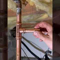Tapping into the main water line for an outside faucet #plumbing #hosebib #spigot #diyer
