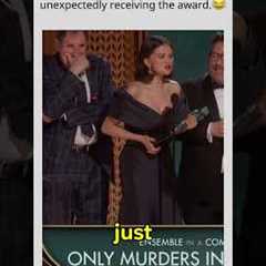 Selena’s reaction upon unexpectedly receiving the award 🥹🏆#SelenaGomez #AwardMoment #PopCulture