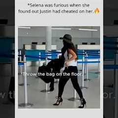 Selena was furious when she found out Justin had cheated on her 👀#SelenaGomez #JustinBieber