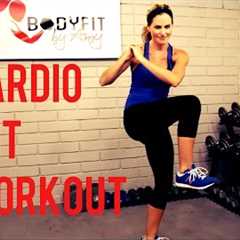 20 Minute Cardio HIIT Workout:  No Equipment at home workout for heart pumping cardio