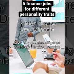 5 finance jobs for different personalities #financialanalyst #finance #financejobs