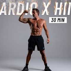 30 Min Fat Burning HIIT Workout - Full body Cardio, No Equipment, No Repeat