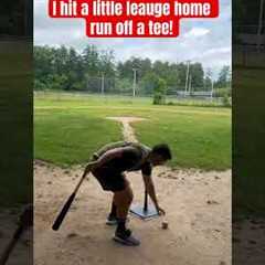 I hit a little leauge home run off a tee! #recovery #baseball