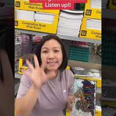 Kindergarten Parents Back to school shopping tips! Part 1