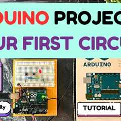 ARDUINO Project 1 | First Circuit Tutorial | LED, Resistor & Button (Beginner)