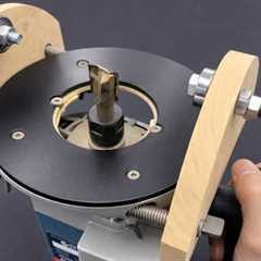 New Invention  Handheld Router Square Jig  Rounding Curved Wood 99% of Carpenters Miss