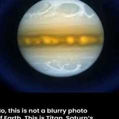 This is NOT Earth 😱 JWST Captured Titan! #news #new #nasa #shorts #viral