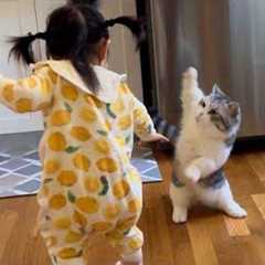 When Your Kids Are Raised by a Cat 😂