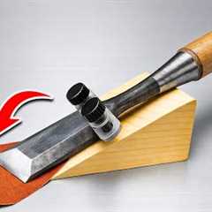 The World's Sharpest Chisel! Easy Way To Sharpen Your Chisel To Razor-Sharp In Just 3 Minutes