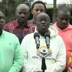 RIGATHI GACHAGUA PRESSER IN WAMUNYORO AFTER BEING TEARGASSED IN OTHAYA