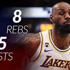 LeBron James 17 pts 8 rebs 5 asts vs Mavericks 25/26 season